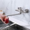 Brushed Stainless Steel Kitchen Faucet Rotatable