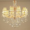 Dining Room Bedroom European Crystal Chandelier Stylish Gold Pendant Light