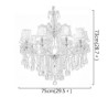 Dining Room Bedroom European Crystal Chandelier Stylish Gold Pendant Light