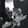 Bath Mixer Tap Set with Handshower Hot and Cold Water Wall Mounted Shower and Tub Faucet Set