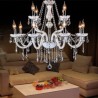 European White Jade Pendant Light Living Room Bedroom Stylish Crystal Chandelier