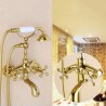 Wall Mounted Gold Hand Shower and Tub Filler