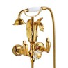 Telephone Type Hot Cold Mixer Tap Wall Mounted Brass Shower & Tub Faucet Spout