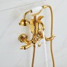 Telephone Type Hot Cold Mixer Tap Wall Mounted Brass Shower & Tub Faucet Spout