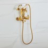 Telephone Type Hot Cold Mixer Tap Wall Mounted Brass Shower & Tub Faucet Spout