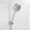 Bathtub Faucet in Brushed Stainless Steel with Wall Mounted Supercharged Handheld Shower