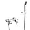 Bathroom Tub Tap Wall Mounted Bathtub Faucet Hand Shower+Tub Spout Design