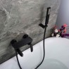 Bathroom Tub Tap Wall Mounted Bathtub Faucet Hand Shower+Tub Spout Design