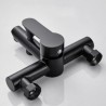 Supercharged Handheld Shower in Black Stainless Steel Bathtub Faucet