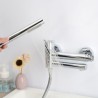 Wall Mounted Bathtub Faucet Tub Filler with Hand Shower