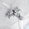 Handheld Shower Brass Bathtub Faucet Chrome Finish