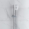 Handheld Shower Brass Bathtub Faucet Chrome Finish