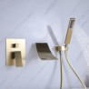 Brass Waterfall Bathtub Faucet Wall Mounted Tub Tap