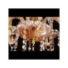 Amber Crystal Chandelier with 6 Lights for the Home