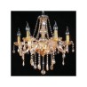 Amber Crystal Chandelier with 6 Lights for the Home