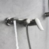 Bathroom Tub Fillers Bathtub Faucet with Handheld Shower Wall Mounted Bathtub Spout