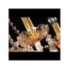 Amber Crystal Chandelier with 6 Lights for the Home