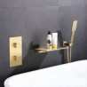 Waterfall Tub Filler Faucet Mounted Bathtub Faucet