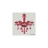 Red Crystal Luxury Modern 6 Light Ceiling Light Chandelier