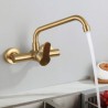 Wall Mount Kitchen Faucet in Luxurious Golden