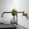 Commercial Wall Mounted Kitchen Tap Single Hole 3 Compartment Sink Faucet