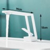 Single Lever Handle 1-Hole Bathroom Sink Faucet with Contemporary Creative Design