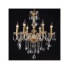 6 Light Vintage Modern Crystal Chandeliers in Crystal Feature Ceiling Light