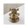 Widespread Bathroom Sink Tap with Antique Sink Faucet in Brass Finish