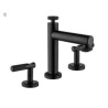 Deck Mounted Modern Widespread Bathroom Sink Faucet Dual Handles Basin Mixer Tap