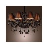 Luxury Modern Black Chandelier Crystal Living 8 Light Black Crystal Chandelier