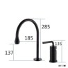 Chrome/Black/Brushed Gold Brass Basin Mixer Tap Water Drop Faucet