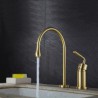 Chrome/Black/Brushed Gold Brass Basin Mixer Tap Water Drop Faucet