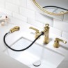 Pull-Out Spout for Brushed Gold Brass Basin Tap