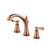 Split Bathroom Mixer Tap with Dual Handles in Brass