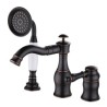 Flexible Handheld Shower Design in Classical Brass Basin Mixer Tap