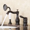 Flexible Handheld Shower Design in Classical Brass Basin Mixer Tap