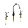 Brushed Nickel/ORB Color Available Stainless Steel Split Basin Faucet Dual Handles Bathroom Sink Tap