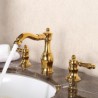 ORB/Gold Optional Antique Style Brass Basin Faucet Split Basin Mixer Tap