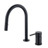 Modern Single Handles Vessel Sink Faucet with Pull-Out Split Brass Basin Tap