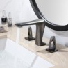 Bathroom Split Basin Faucet Deck Mounted Mixer Tap Available in Brushed Gold/Gun Grey