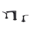 Split Dual Handles Basin Faucet Bathroom Deck Mounted Basin Tap