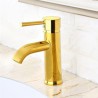 Modern Solid Brass Bathroom Sink Tap Elegant Gold Sink Faucet