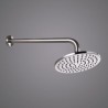 Wall Mounted Round Rain Shower System with Modern Brushed Nickel Shower Faucet