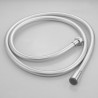 Sliver Chrome Smooth Rubber Hand Shower Hose PVC 59" Handheld Shower Hose