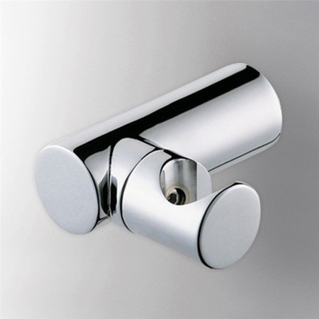 Wall Mount Brass Handshower Holder Round Chrome Handheld Shower Holder