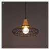 1 Light Matted Black Chandelier American Country Wrought Iron Stoving Varnishing Craftsmanship Pendant Light