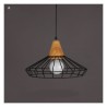 1 Light Matted Black Chandelier American Country Wrought Iron Stoving Varnishing Craftsmanship Pendant Light