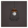 1 Light Matted Black Chandelier American Country Wrought Iron Stoving Varnishing Craftsmanship Pendant Light