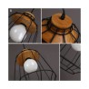 1 Light Matted Black Chandelier American Country Wrought Iron Stoving Varnishing Craftsmanship Pendant Light