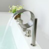 RomanTub Faucet Set Waterfall 2 Handle Bathtub Tap Mixer with Sprayer in Brushed Nickel